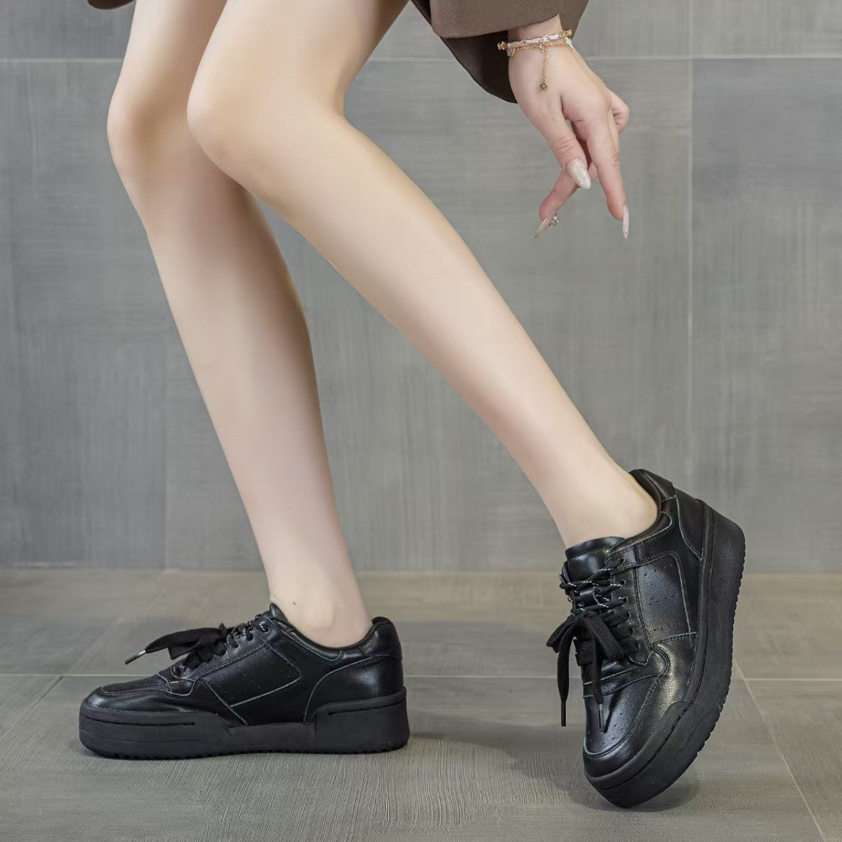 Fashion Autumn White Comfort Board Platform Women's Casual Shoes
