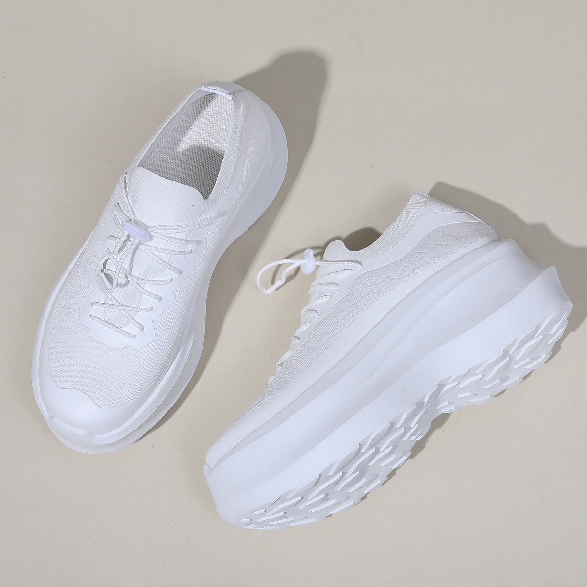 Women's Mesh Surface Clunky Muffin Bottom Small Light Trendy Height Women's Sports Shoes
