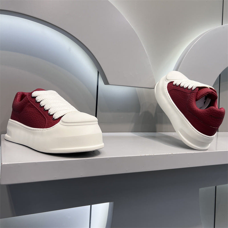 Men's Fashionable Trendy Round Head Simple Casual Shoes