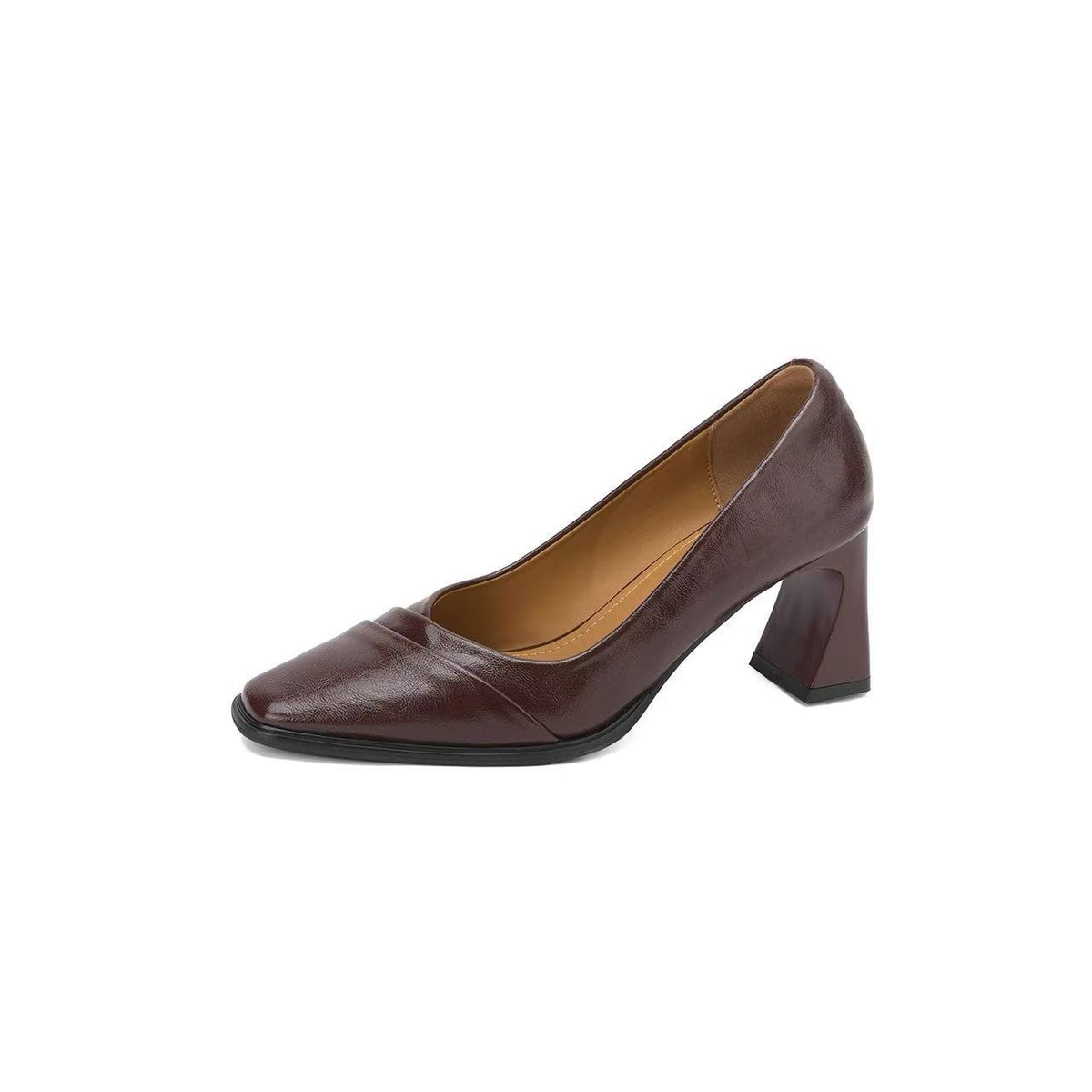 Women's Vintage Low-cut Square Toe Professional Commute Not Tired Feet Chunky Women's Fashion Shoes