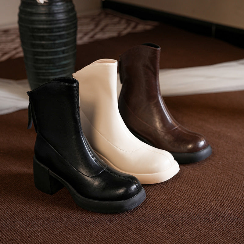 Charming Fashion Stylish Durable Versatile Winter Women's Leather Boots