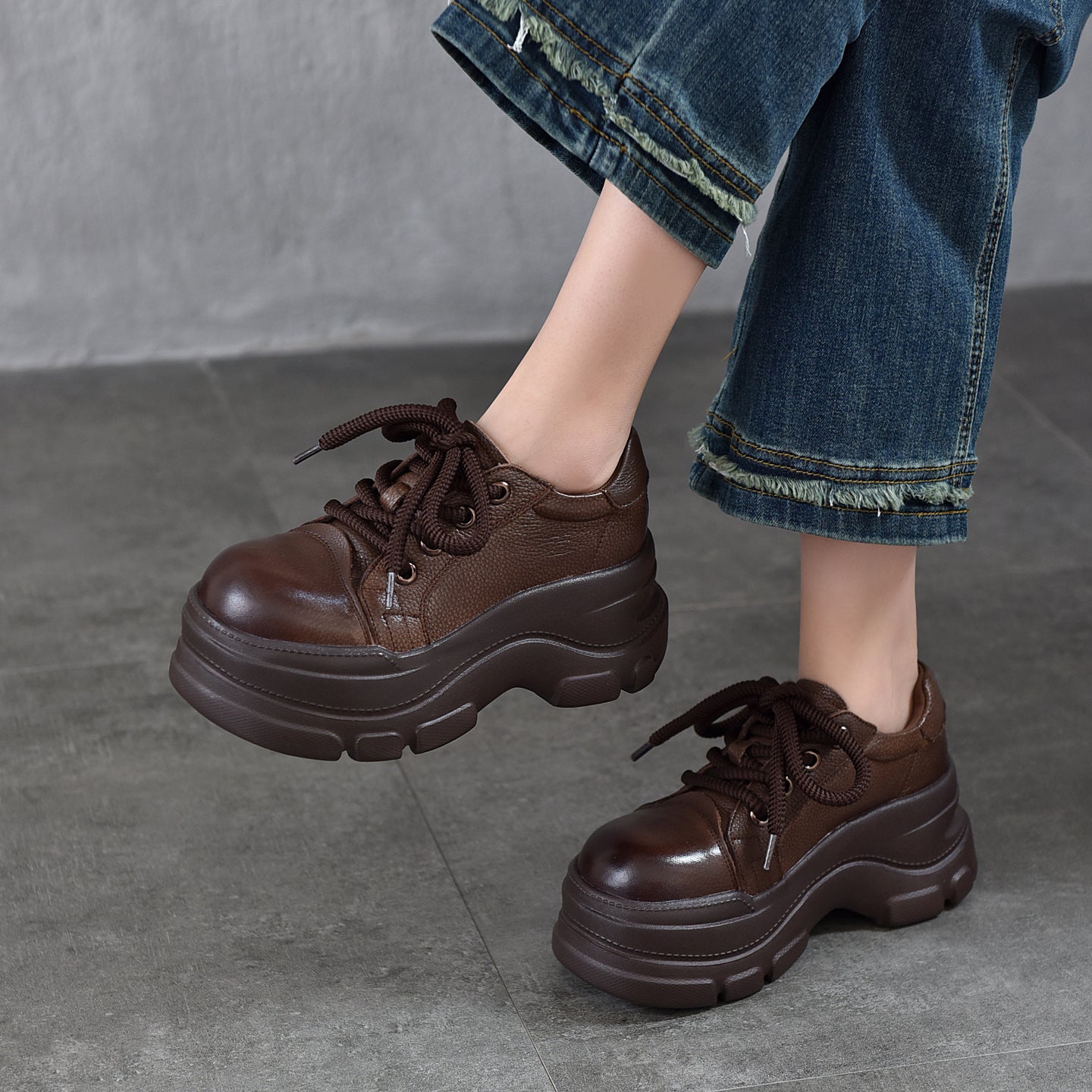 Women's Thick Bottom High Authentic High-cut Spring First Women's Casual Shoes