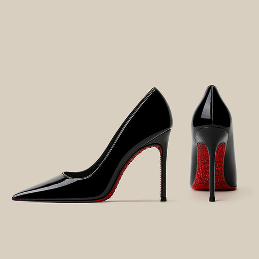 Women's Rhinestone Red High Stiletto Beautiful Sexy Wedding Women's Fashion Shoes