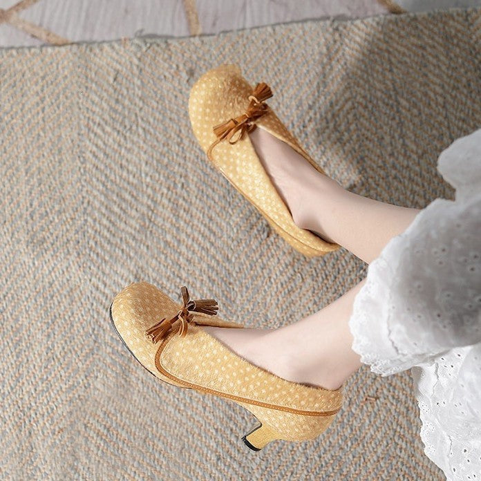 Temperament Not Tired Feet Spring Thick Retro Women's Fashion Shoes