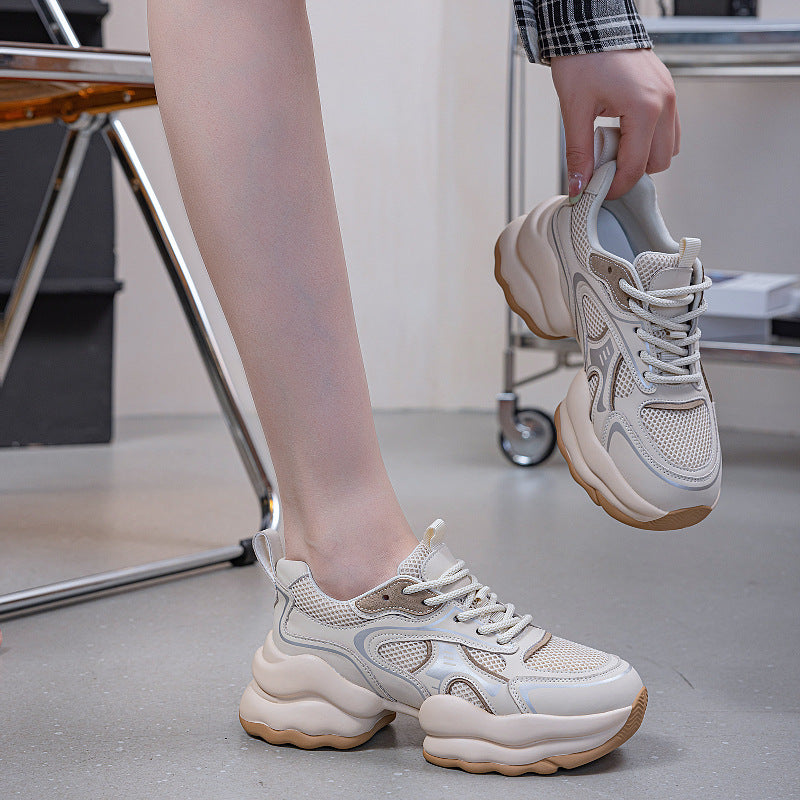 Women's Lu Coconut Custard Platform Dad Height Increasing Casual Shoes