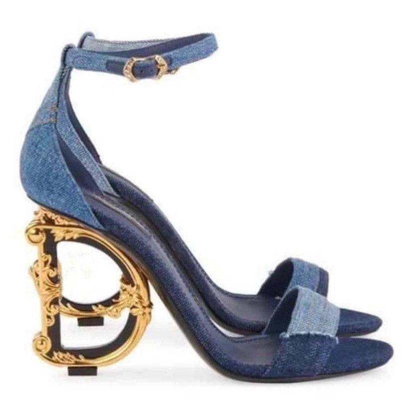 Women's One Strap Fairy Summer Wind Chunky Fashion Profiled Open Toe Sandals