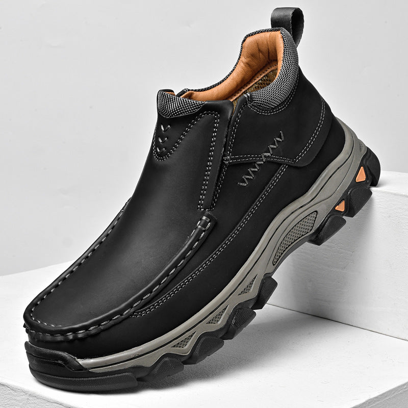 Versatile Men's Winter Outdoor Mountaineering Hiking Men's Leather Boots