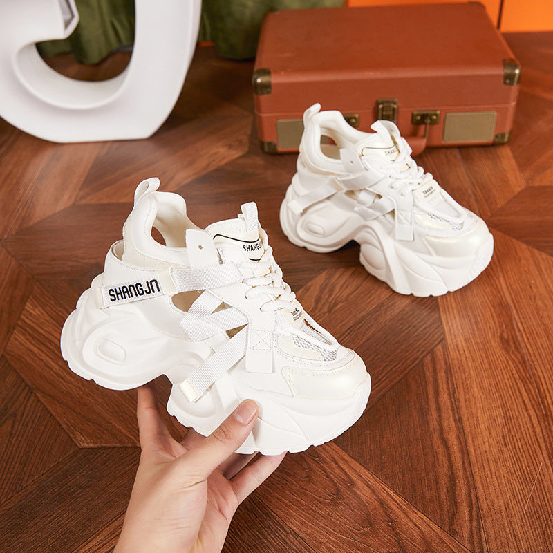 Women's Height Increasing Insole Dad Summer Hollow Hole Women's Shoes