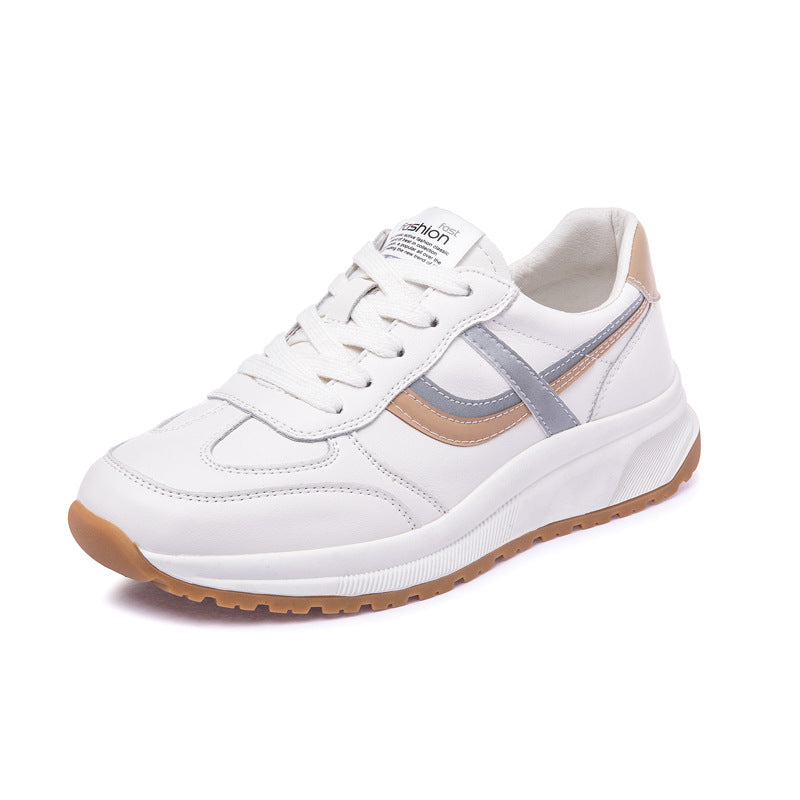 Women's White Spring Argan Trendy Daddy Casual Shoes