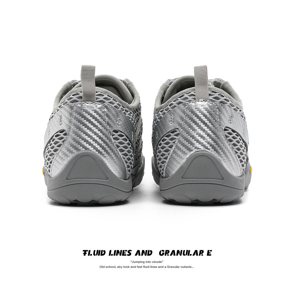 Unisex Liquid Sier Summer Couple Breathable Casual Shoes