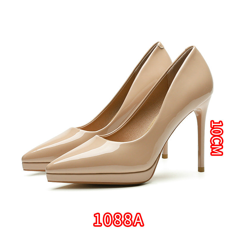 Women's Korean Patent Sexy Pointed Stiletto Classy High Fairy Style Women's Fashion Shoes