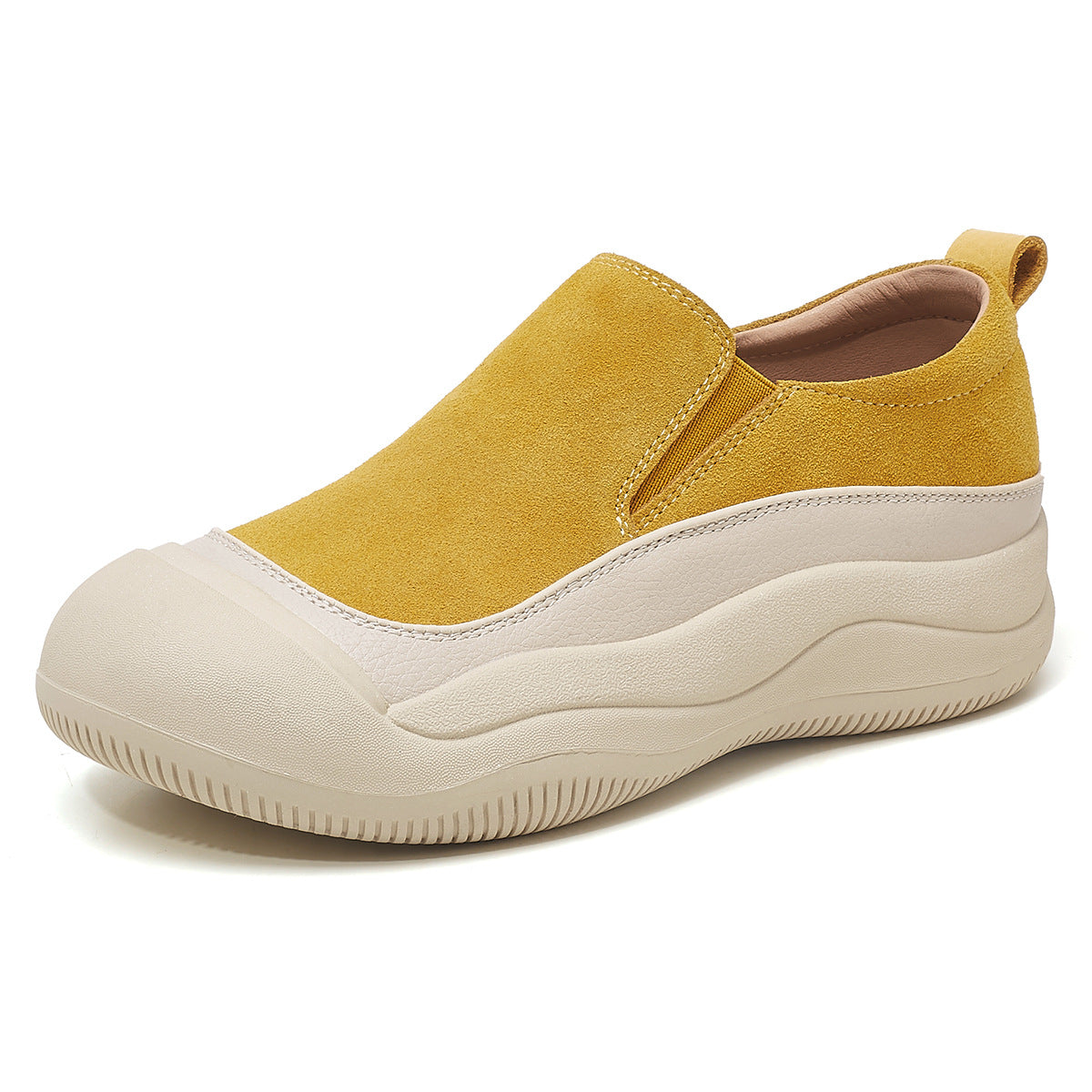 Women's First Layer Cowhide Spring Sports Style Comfortable Women's Casual Shoes