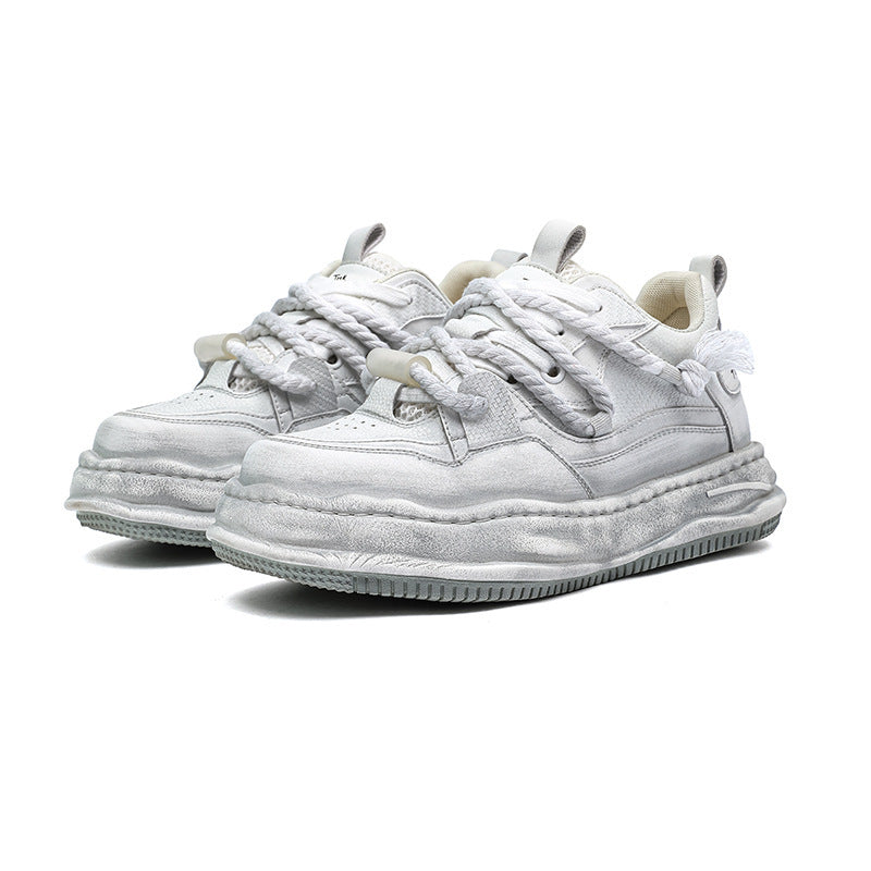 Men's Trendy Thick Bottom Invisible Height Increasing Niche Board Old National Men's Sports Shoes