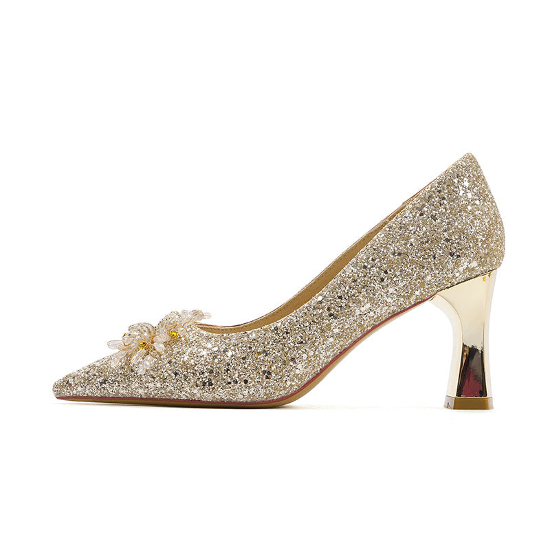 Classic Style Plus Size Commuter Pointed French Stiletto Heels