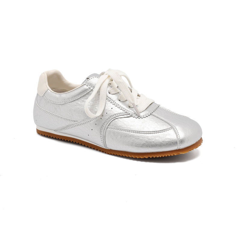 Women's Retro Linen German Training Lace Up Flat Women's Sports Shoes