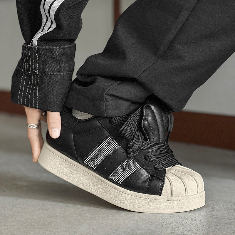 Shell German Training Retro Warm Bread Fashion Men's Sports Shoes