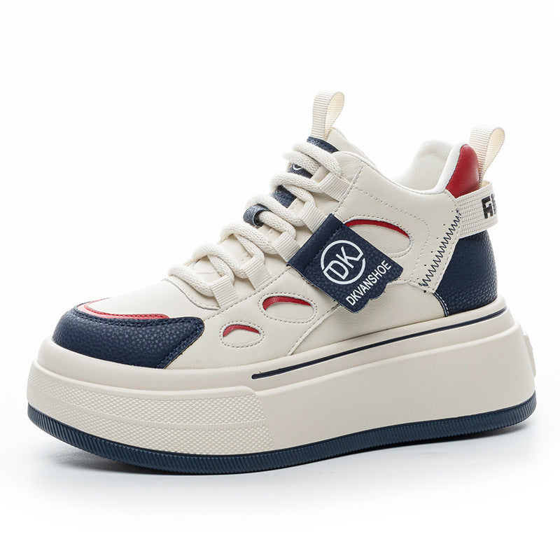 Women's Increasing Insole Authentic Clunky Versatile Korean Style Women's Casual Shoes