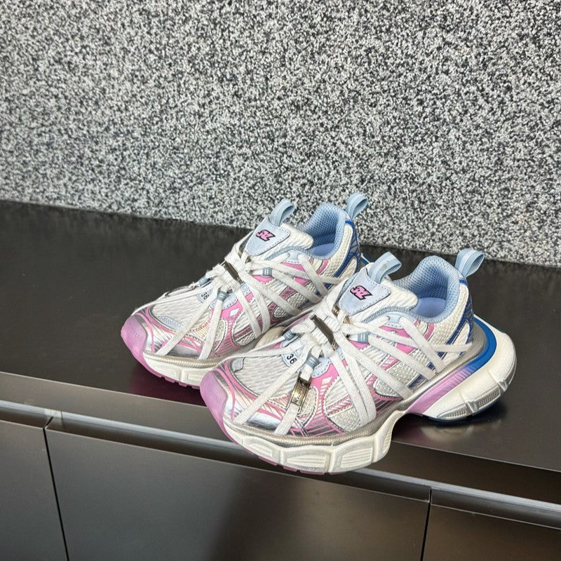 Women's Dad Super Popular Tail Metallic Thick-soled Women's Sports Shoes
