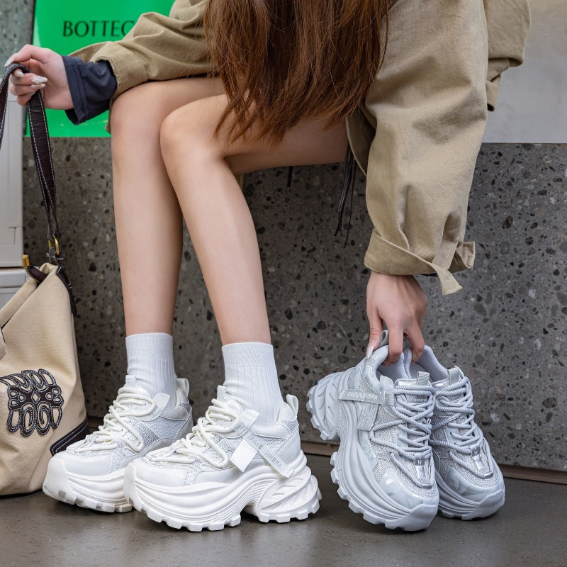 Women's Light Diamond Dad Height Increasing Plus Casual Shoes