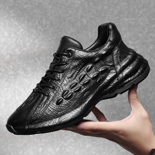 Men's Spring Breathable Versatile Height Increasing Insole Men's Sports Shoes