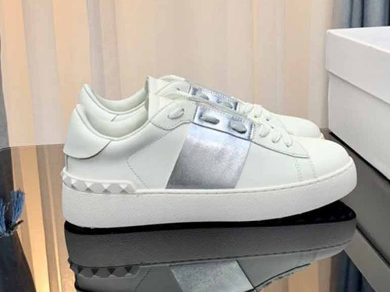 Men's Rivet White Genuine Fashion Trendy Couple Men's Sports Shoes