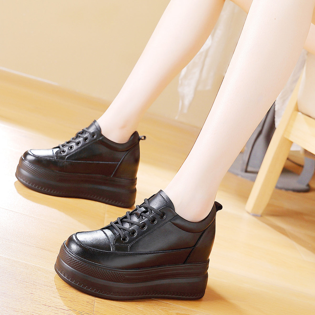 Women's Autumn Trendy Platform Wedge Fleece-lined With Women's Sports Shoes