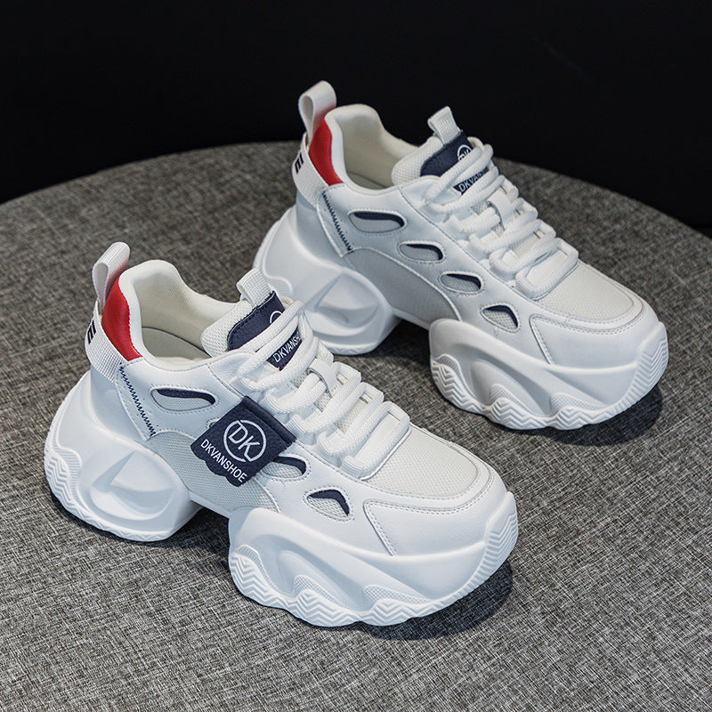 Mesh Height Increasing Insole Dad Female Versatile Korean Style Women's Casual Shoes