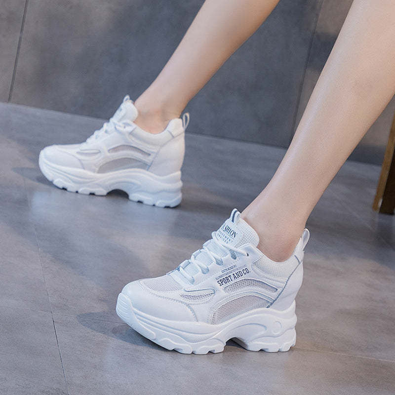 Women's Hot White Wedge Hidden Versatile Sports Women's Casual Shoes