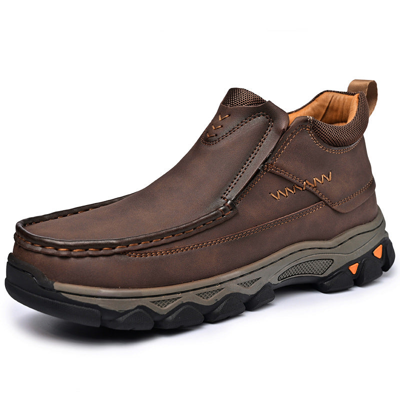Versatile Men's Winter Outdoor Mountaineering Hiking Men's Leather Boots