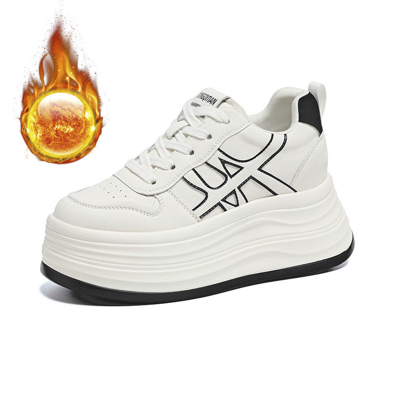 Women's Autumn Korean Style Height Increasing Insole Muffin Lightweight Women's Sports Shoes