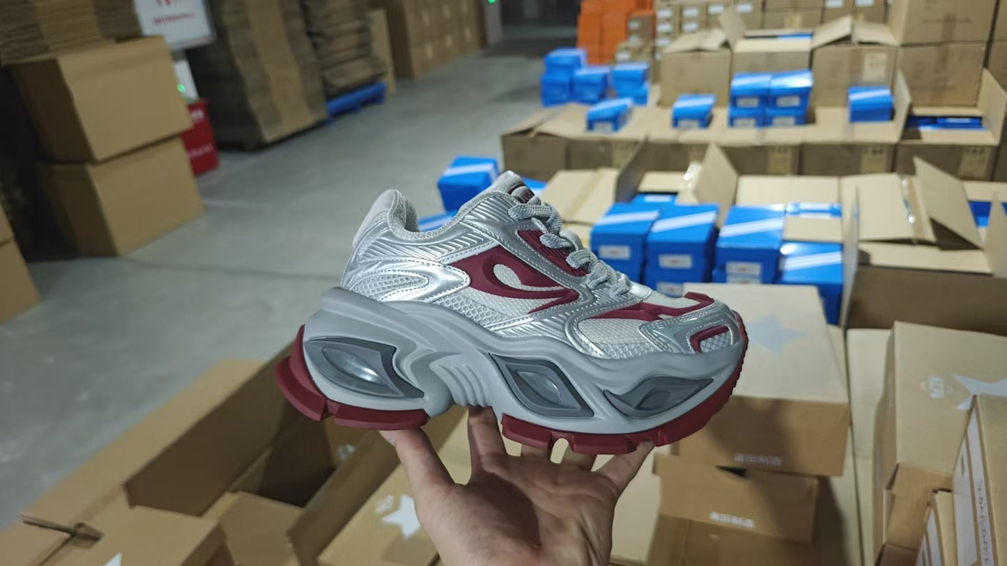 Men's Eye Dad Super Pop Summer Breathable Platform Height Increasing Insole Men's Sports Shoes