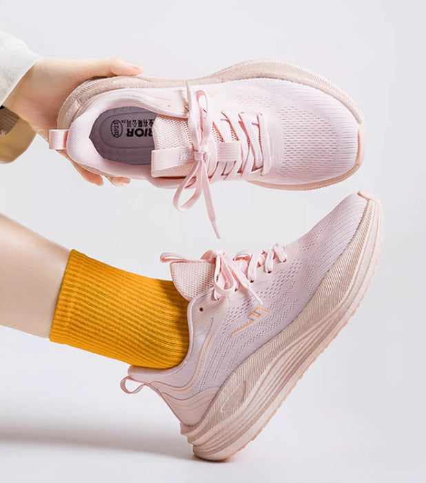 Women's Mesh Spring Soft Bottom Lightweight Shock Sports Casual Shoes