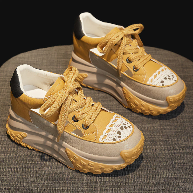 Women's Dad Summer Retro Lightweight Height Increasing Insole Sandals