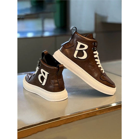 Attractive Men's Thick-soled Soft Bottom Skateboard Men's Sports Shoes