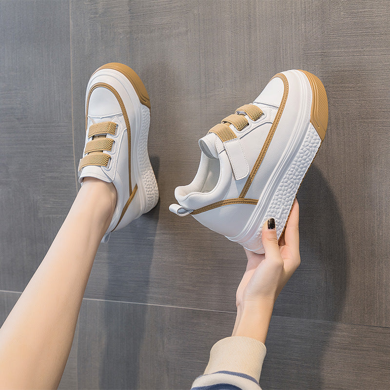 Women's Comfortable Platform Height Increasing Insole Magic Sneakers