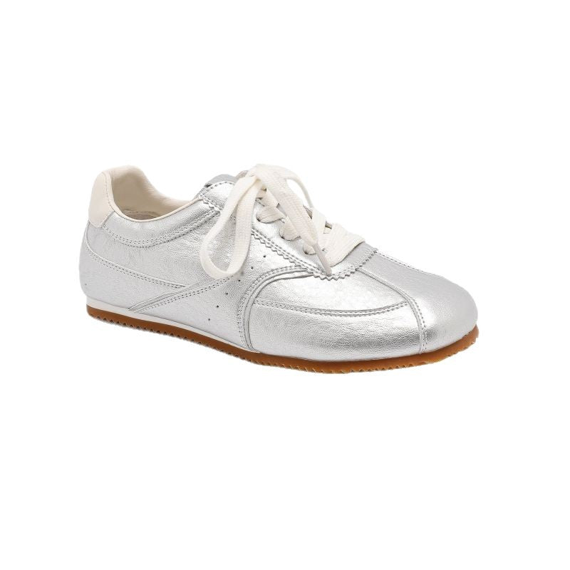 Women's Retro Linen German Training Lace Up Flat Women's Sports Shoes