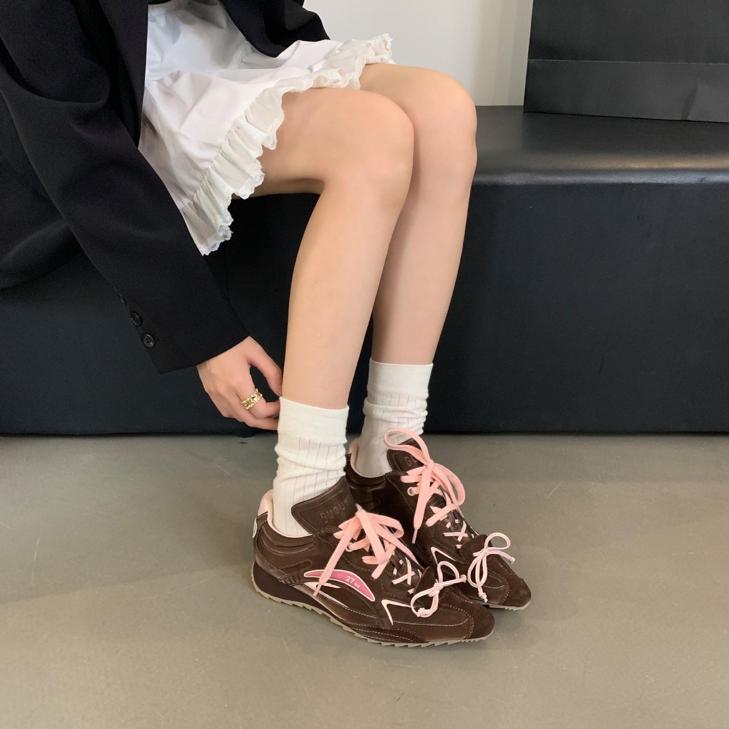 Women's Increasing Insole Tip In Sier Fight Casual Shoes