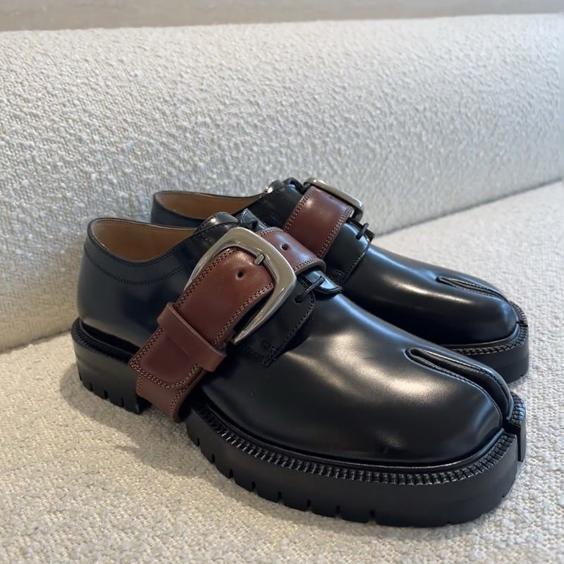 Women's Niche British Style Contrast Color Platform Height Women's Casual Shoes