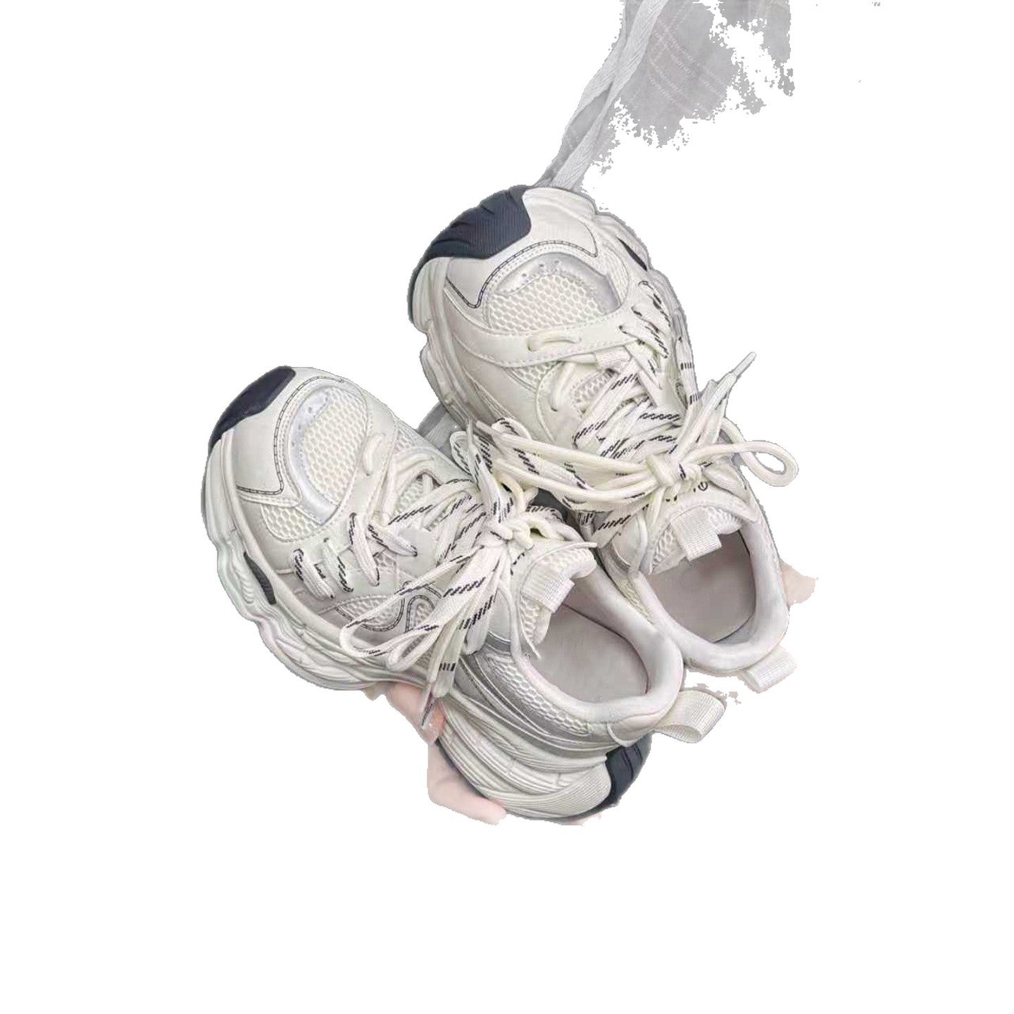Women's Platform Dad Spring Small Mesh Elevator Comfortable Breathable Casual Shoes