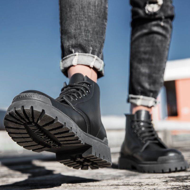 Men's Style Middle Help Plus Veet Large Size Fashionable Men's Shoes