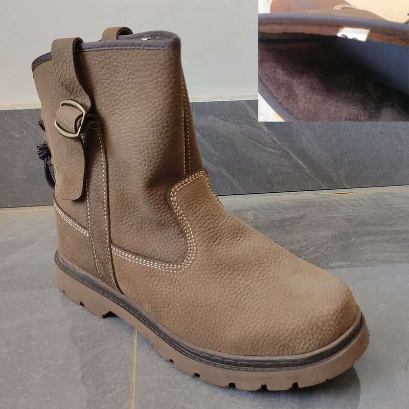 Women's & Men's Offer Booties Worker Genuine Rider Fashion Breathable Retro Mongolia Men's Martin Boots