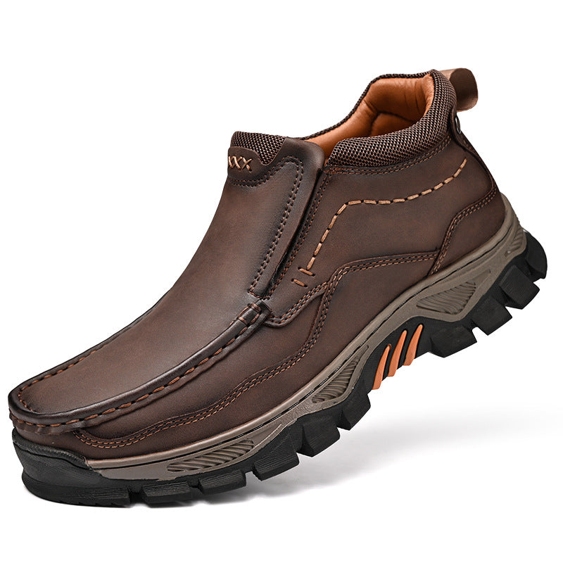 Elegant Classy Slouchy Men's Outdoor Urban Men's Leather Boots
