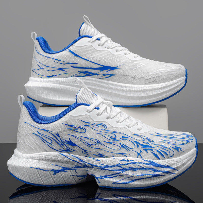 Men's Cushioning Rebound Professional Running Spring Breathable Mesh Lightweight Men's Sports Shoes