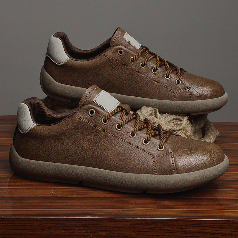 Men's Sports Lightweight Comfortable Soft Bottom Leather Shoes