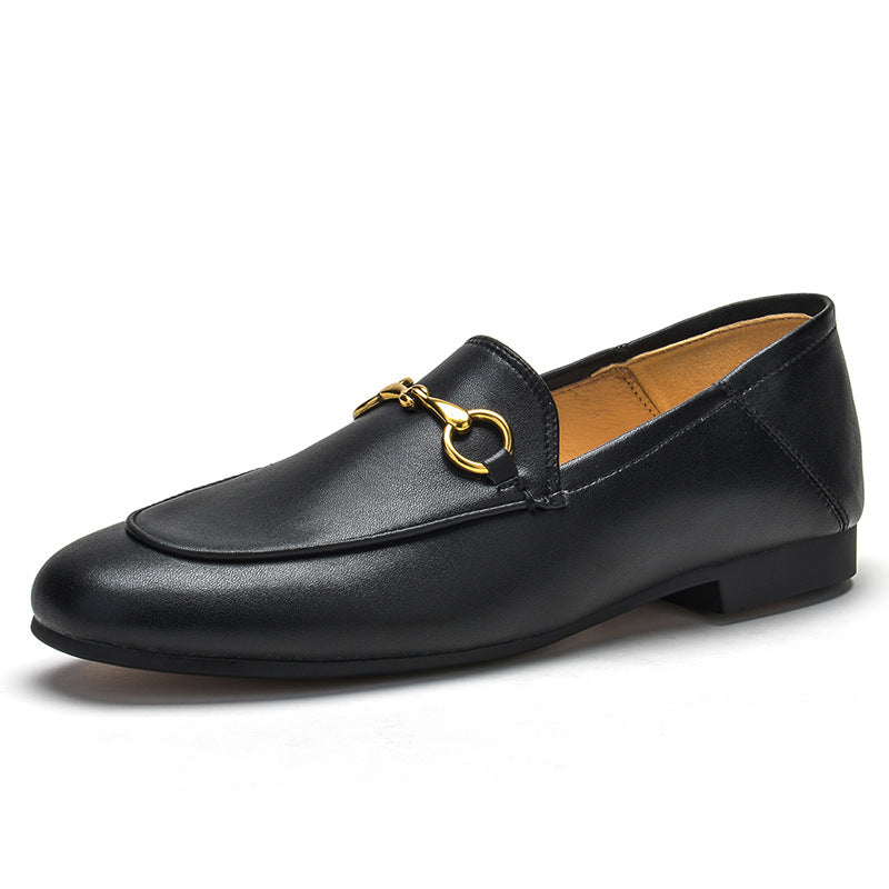 Women's Buckle Flat Slip-on Authentic Pumps Plus Loafers