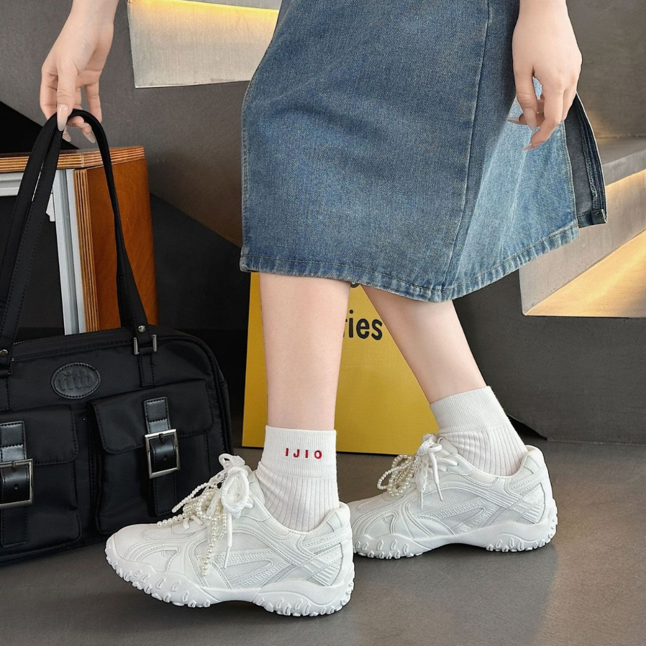 Women's Raise The Bottom Small German Training Fashionable Sports Lace Women's Casual Shoes