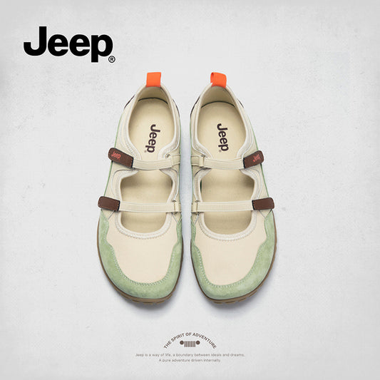 Jeep Sports Mary Jane Female Comfortable Soft Bottom Niche Shallow Women's Fashion Shoes