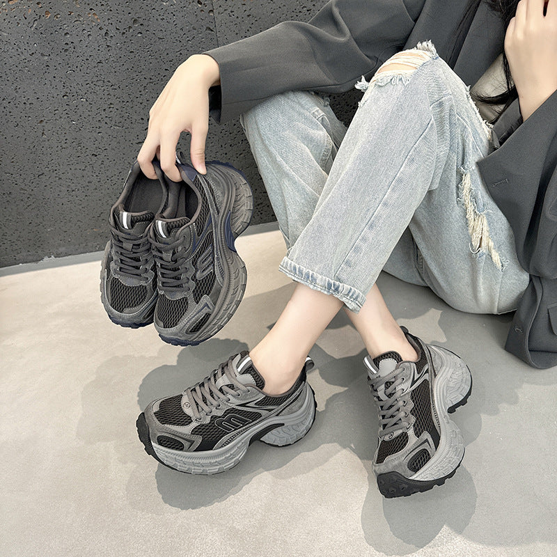 Women's Dad Spring Thick-soled Retro Fashion Small Casual Shoes
