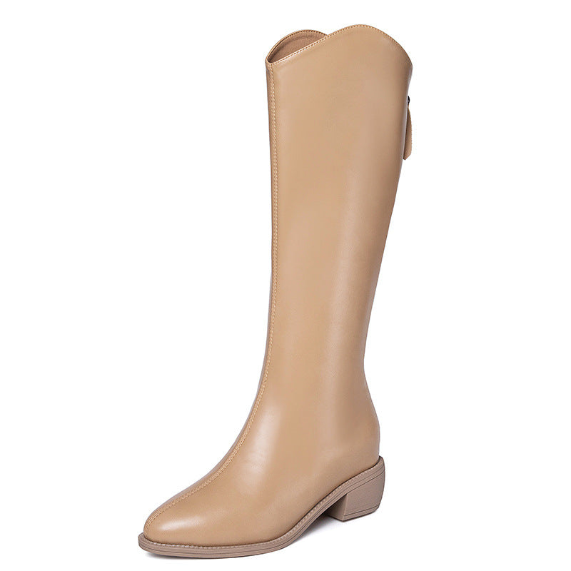 Height Increasing Insole Female Autumn Knight Boots