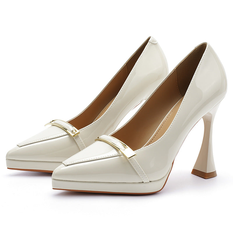 Women's High Autumn Waterproof Platform Not Tired Heels